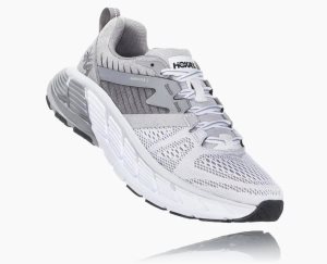 Hoka One One Women's Gaviota 2 Running Shoes White/Deep Grey - AU JFZG